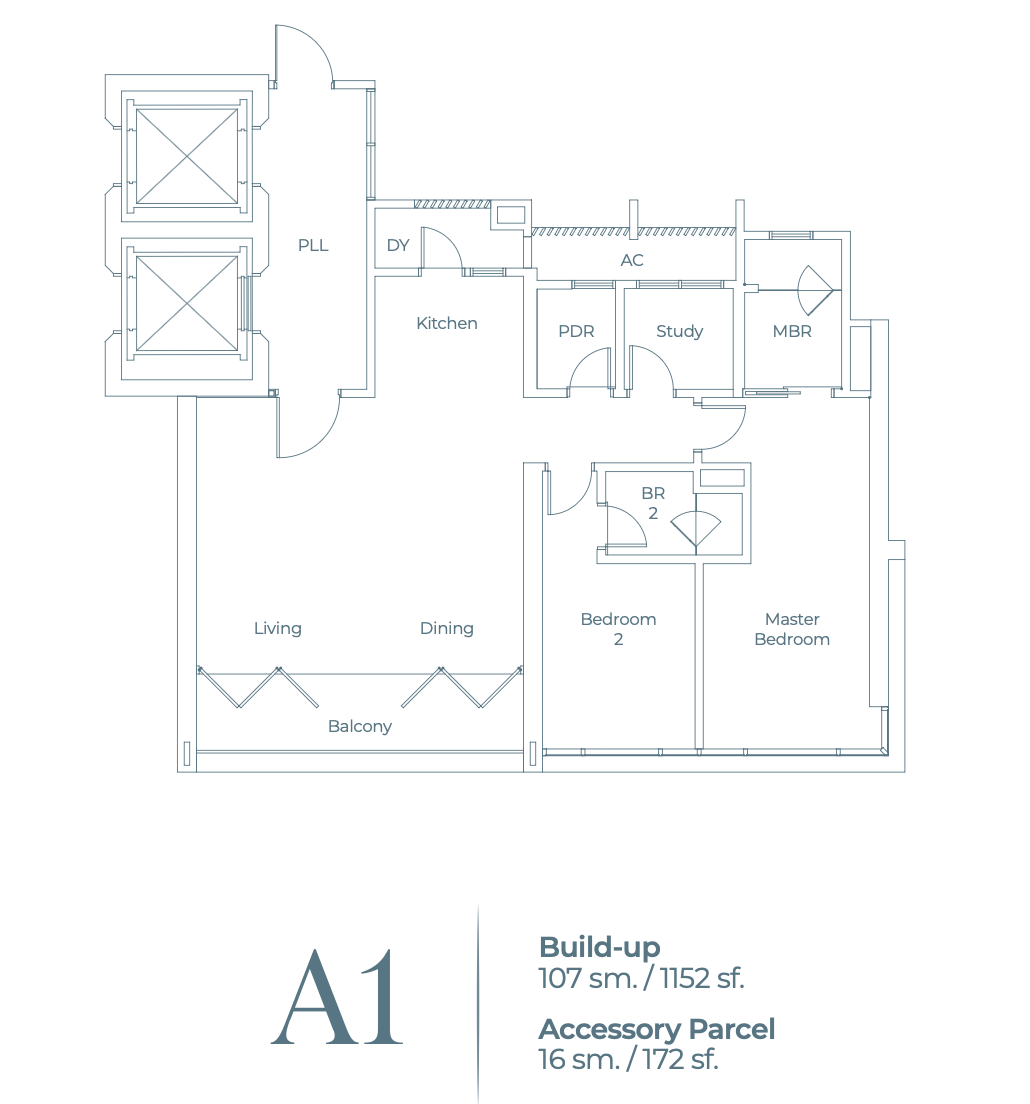 Lightwater Residences Layout Type A1